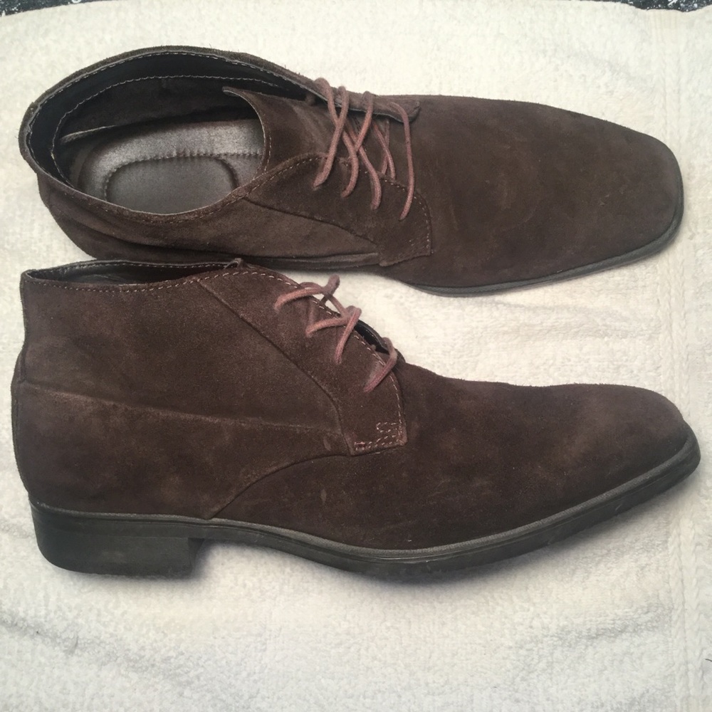 Calvin Klein Brown Suede Boots